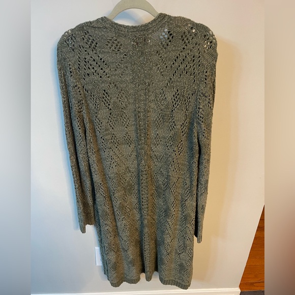 Knox Rose Women's Olive long cardigan, like-new, XXL, comfortable & warm - Picture 6 of 7